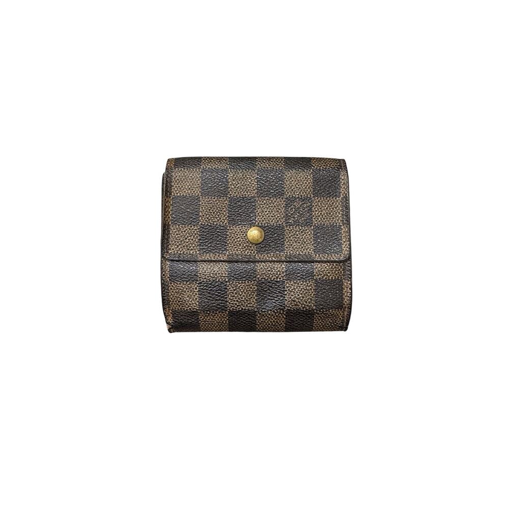 Louis Vuitton Damier Portefeuille Elise Trifold Wallet 100% Authentic